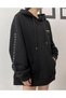 Hooded Sweatshirt Oversize Non Contradiction Printed 3 Thread Raised 100% Cotton - 3