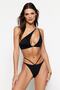 Siyah Biyeli Brazilian Normal Bel Bikini Altı TBESS23BA00032