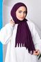 شال عملي جاهز باللون الأرجواني Moda باللون الأزرق - 4