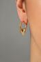 Women's Heart Detailed Hoop Model Earrings - 3