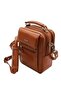 4588 100% Genuine Leather Men's Handbag Crossbody Bag Brown - 4