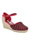 Women's Linen Wedge Heel Sandals - 3