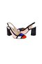 Women's Black Genuine Leather Classic Heeled Shoes - 5