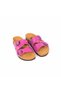 Genuine Leather Pink Women's Slippers - 3