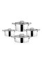 Hera 8 Piece Steel Pot Set Platinum 4723 - 2