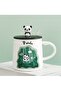 400ml Cute Panda Cup with Lid and Spoon