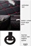Dali Series Leather Sofa Cushion Protection Cover Seat Set of 3 Black-red - 3