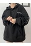 Hooded Sweatshirt Oversize Non Contradiction Printed 3 Thread Raised 100% Cotton - 5