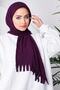 شال عملي جاهز باللون الأرجواني Moda باللون الأزرق