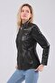 Women's Genuine Leather Coat - 7