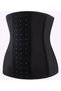 Tvigoso Model Strapless Latex 4-Leveled Corset that Keeps the Waist Warm and Provides Slimming Black Color - 3