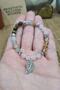 Moon Stone, Pink Quartz, Tiger Eye, Citrine Natural Stone Bracelet (Gorgeous Quadruple Energy) - 3