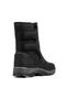 Black Unisex Thermal Furry Non-Slip Sole Women - Men - Children Snow Boots - 6
