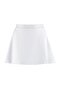 Beyaz 2 Katmanlı İçi Şortlu Tenis Örme Spor Şort Etek TWOSS22SR00067 - 6