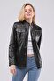Women's Genuine Leather Coat - 2