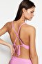 Purple Textured Triangle Push up Bikini Top Tbess21Bu0010 - 5