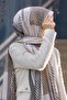 Women's Luxury Medina Silk Shawl Beige - Gray