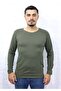 Men's Slim Fit Crew Neck Combed Cotton Long Sleeve T-shirt 5376 - 2