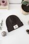 Ribbed Bitter Brown-stone 2-Piece Beret - 2