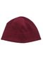 Women's Winter Claret Red Thermal Fleece Gloves - Fleece Beanie Set of 2 - 2