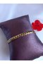 Steel Gold Colored Mesh Chain Bracelet - 2