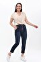 Women's Ankle Pants with Front Buttons