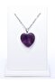 Natural Purple Heart Model Amethyst Stone Necklace