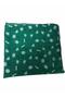 Green Color Flower Patterned Satin Scarf - 2