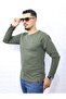 Men's Slim Fit Crew Neck Combed Cotton Long Sleeve T-shirt 5376