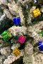 Gift Package of 12 Christmas New Year Pine Tree Ornament Mixed Color Gift Box Ornaments 2.5 Cm - 4