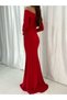New Season Madonna Neck Deep Slit Long Sleeve Evening Dress and Graduation Dress 582261 724 - 2