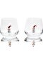 New Year Themed Glass Cup with Snowman Figure New Year Table - 3