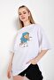 Garfield Printed White Oversize T-Shirt - 3