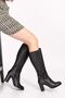 Women's Genuine Leather Buckle Stylish Heeled Boots Anl.2137