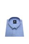 Men's Casual Cut Long Sleeve Single Pocket Classic Cotton Blue Shirt 335 - 2