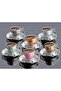 Lal Mixed Patterned Coffee Set Silver - 2