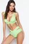 Yeşil Cut Out Detaylı Yüksek Bel Normal Paça Bikini Altı TBESS20BA0184