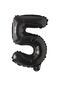 5 Number Black Foil Balloons ( 76 Cm - 34 Inch )