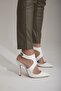 Women's Tessa White Matte Stiletto, High Heels - 7