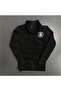 Scuba High Collar Half Zipper Tracksuit Diving Fabric Slim Fit Paris Printed