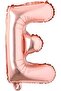 Letter E Rose Gold Foil Balloon 16 Inch 40 cm