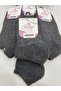 4 Pieces Genuine Lamb Wool Complete Towel Thick Winter Women's Thermal Booties - 4
