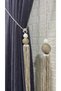 Curtain Accessory Set (Set of Three) 2 Pieces of Braçol and 1 Piece of Medium Pendant Lamp - 2