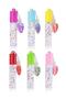 2 in 1 Round Packaging Lip Oil and Moisturizer with 6 Colorful Caps