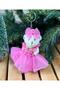 Cute Luxury Pink Jewelled Dressed Teddy Bear Fancy Keychain Gift Design - 2