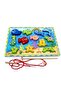 3D Wooden Toy Fishing and Stringing Game Playground - 2