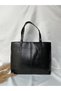 Women's Crocodile Black Briefcase School Business Bag Shoulder Bag Large Wide Daily Useful Bag Stylish Bag - 6