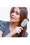 Lom1022 Double Brush Thermal Hair Straightening V Style Blow Dry Brush Korean Ceramic Ionic Prof - White - 3