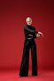 Black Sequined Waist Detailed Jumpsuit - 4