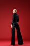 Black Sequined Waist Detailed Jumpsuit - 8